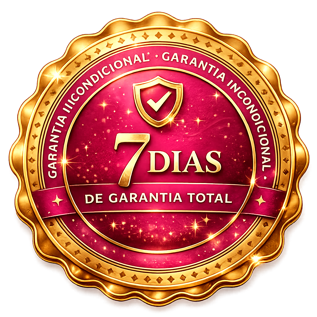 Selo de garantia incondicional de 7 dias